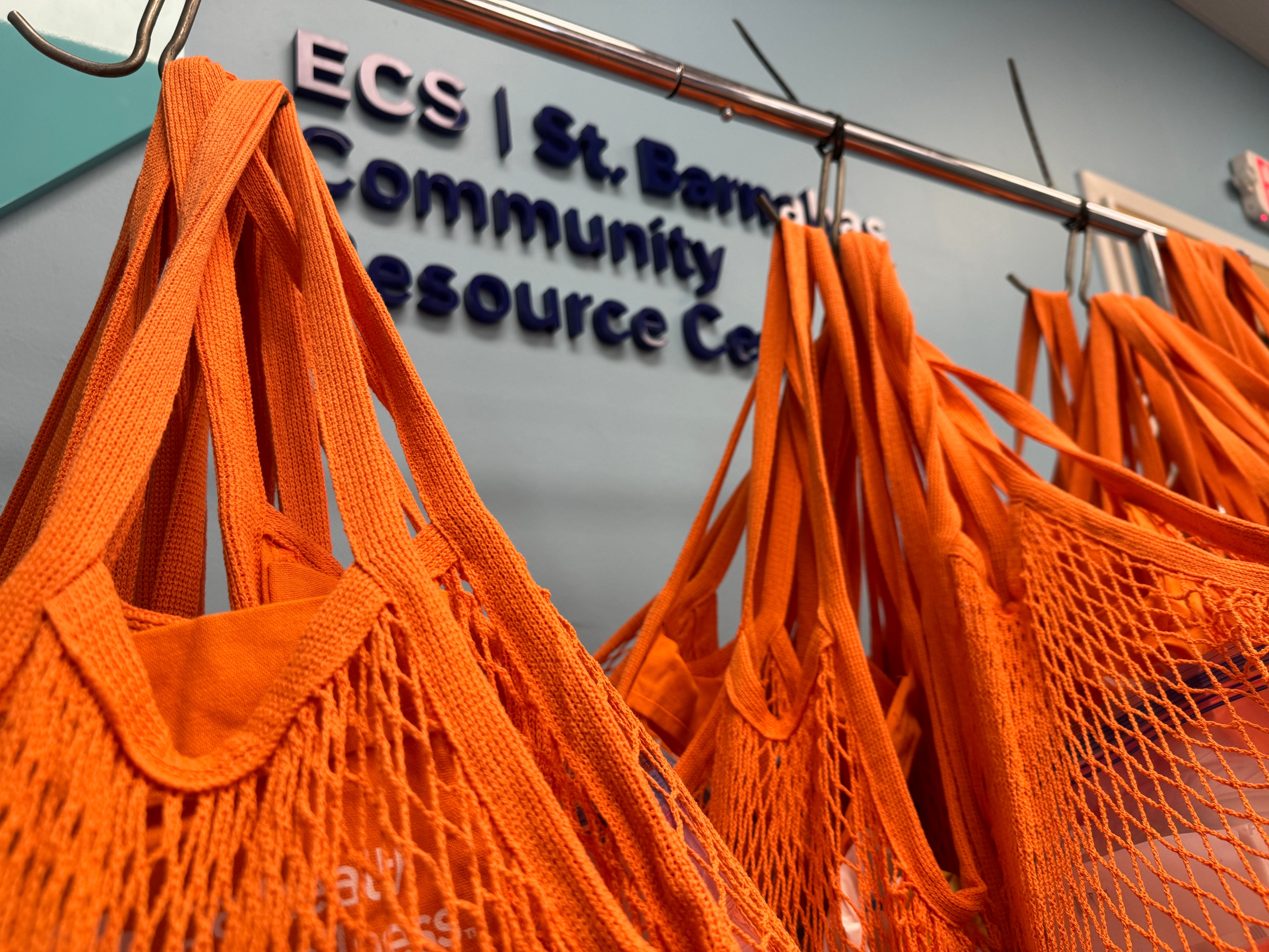 ECS Family Packs hanging up